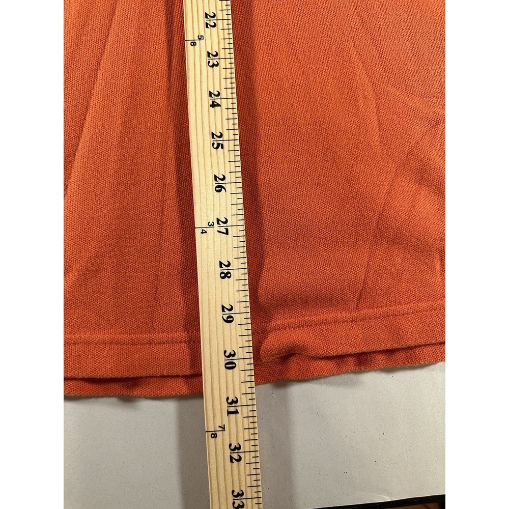 Ralph Lauren Chaps Polo Shirt Adult Extra Extra Large Orange Spellout Line Mens - Picture 7 of 10